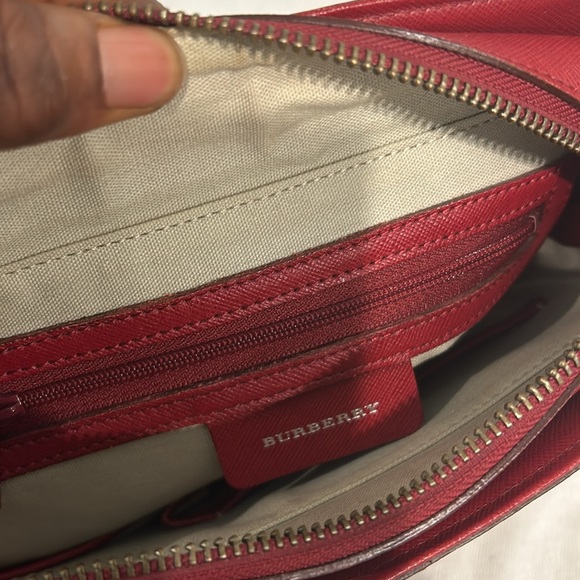 BURBERRY Nova Check Hand Bag red - Picture 10 of 13